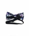 Purple and Blue Kids Floral Pre-Tied Bow Tie Mytieshop - SWEET PEA-Kids' Floral Bow tie SWEET PEA Color: Blue Base Strap is adjustablePre-Tied bowtieBow Tie 10.5 * 6CM Great for Prom Dinners Interviews Photo shoots Photo sessions Dates Wedding Attendant Ring Bearers Fits toddlers and babies. Evabder baby ow tie toddler bow tie floral for wedding and events groom groomsmen flower bow tie mytieshop ring bearer page boy bow tie white bow tie white and blue tie kids bowtie floral Adjustable wedding