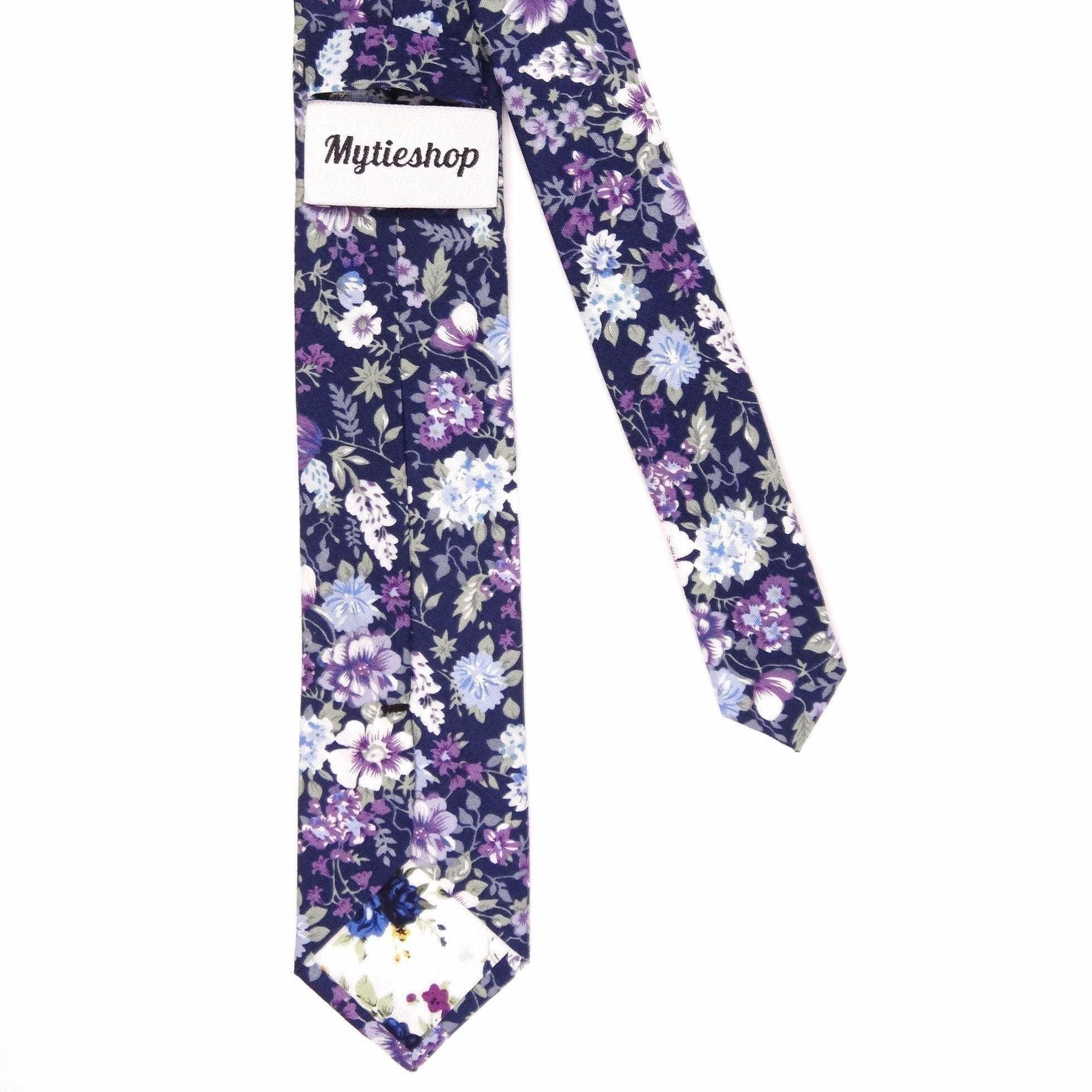 Purple floral tie men 2.36" SWEET PEA - MYTIESHOP -Neckties-Purple floral tie men Men’s Floral Necktie for weddings and events, great for prom and anniversary gifts. Mens floral ties near me us ties tie shops cool tie-Mytieshop. Skinny ties for weddings anniversaries. Father of bride. Groomsmen. Cool skinny neckties for men. Neckwear for prom, missions and fancy events. Gift ideas for men. Anniversaries ideas. Wedding aesthetics. Flower ties. Dry flower ties.