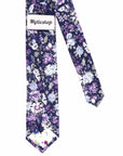 Purple floral tie men 2.36" SWEET PEA - MYTIESHOP -Neckties-Purple floral tie men Men’s Floral Necktie for weddings and events, great for prom and anniversary gifts. Mens floral ties near me us ties tie shops cool tie-Mytieshop. Skinny ties for weddings anniversaries. Father of bride. Groomsmen. Cool skinny neckties for men. Neckwear for prom, missions and fancy events. Gift ideas for men. Anniversaries ideas. Wedding aesthetics. Flower ties. Dry flower ties.