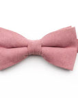 ROSÉ adult Floral Pre-Tied Bow Tie-Pink Bow tie Strap is 32CM Long (10-18 Inches) Adult bow tie with adjustable strap (Average men neck size is 15) Color: Pink Great for: Groom Groomsmen Wedding Shoots Formal Prom Fancy Parties Gifts and presents-Mytieshop