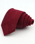 Red Wine Skinny Tie 2.36" Suede tie PHOENIX MYTIESHOP-Neckties-Floral Necktie for weddings and events great for prom and terracotta tiegifts Mens ties near me us shops cool skinny slim flower ideas gifts for him burgundy -Mytieshop. Skinny ties for weddings anniversaries. Father of bride. Groomsmen. Cool skinny neckties for men. Neckwear for prom, missions and fancy events. Gift ideas for men. Anniversaries ideas. Wedding aesthetics. Flower ties. Dry flower ties.