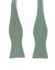 Sage Green Bow Tie Self Tie EMME - MYTIESHOP | Groomsmen groom wedding-Sage Green Self tie bow tie for men 100% Cotton Flannel Handmade Adjustable to fit most neck sizes 13 3/4" - 18" Color: Sage Green Matches Fabric Swatch: BIRDY GREY: Crepe Sage & DAVIDS BRIDAL: Dusty Sage Great for Prom Dinners Interviews Photo shoots Photo sessions Dates Sage green self tie bow tie Suede for weddings and events. Great anniversary present and gift. Sea glass color scheme weddings. Also great gift for the groo
