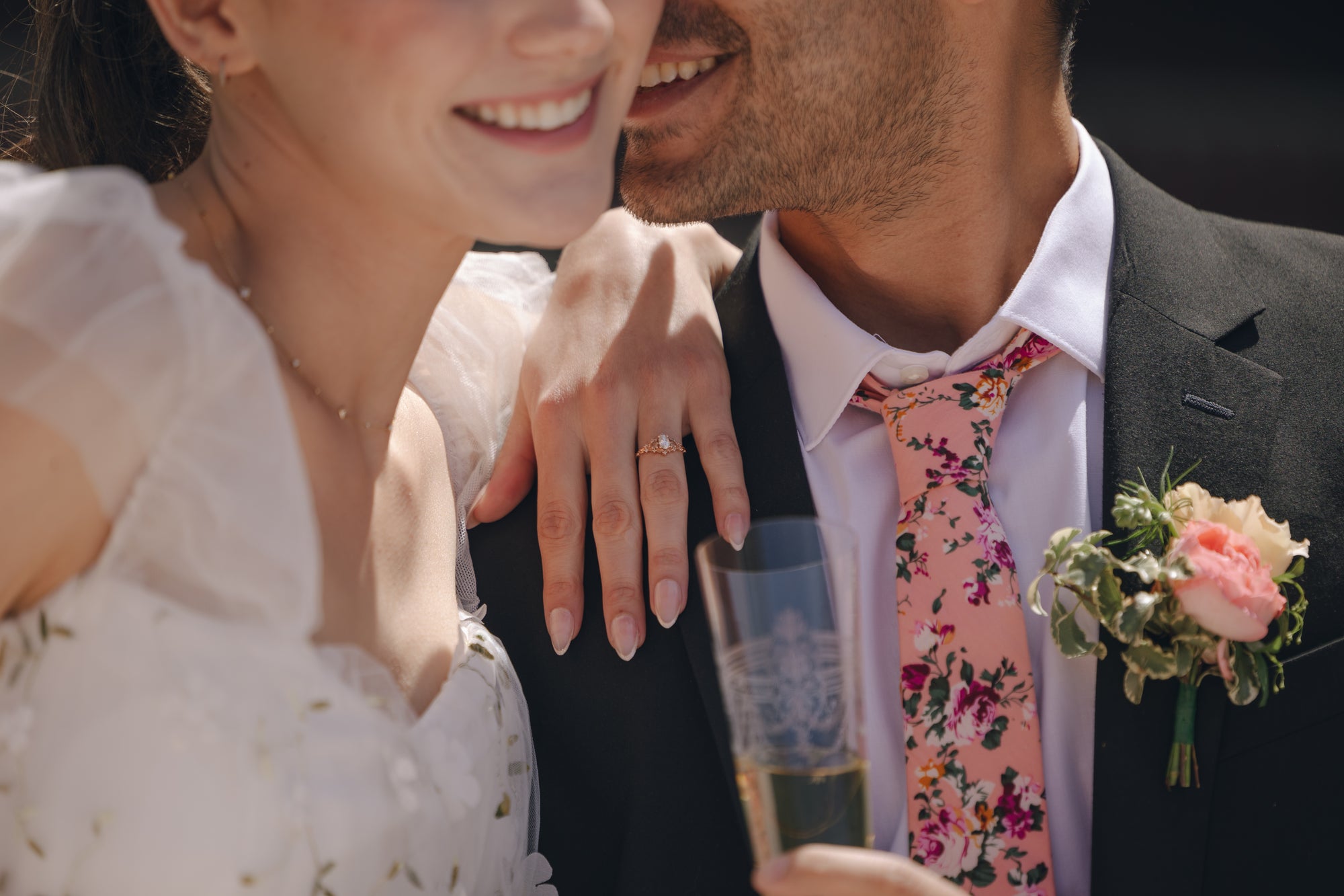 Salmon Pink Floral Tie 2.36" MILLIE - MYTIESHOP | Floral print ties-Neckties-Men’s Floral Necktie for weddings and events, great for prom and anniversary gifts. Blush pink Mens floral ties near me us ties tie salmon pink floral -Mytieshop. Skinny ties for weddings anniversaries. Father of bride. Groomsmen. Cool skinny neckties for men. Neckwear for prom, missions and fancy events. Gift ideas for men. Anniversaries ideas. Wedding aesthetics. Flower ties. Dry flower ties.