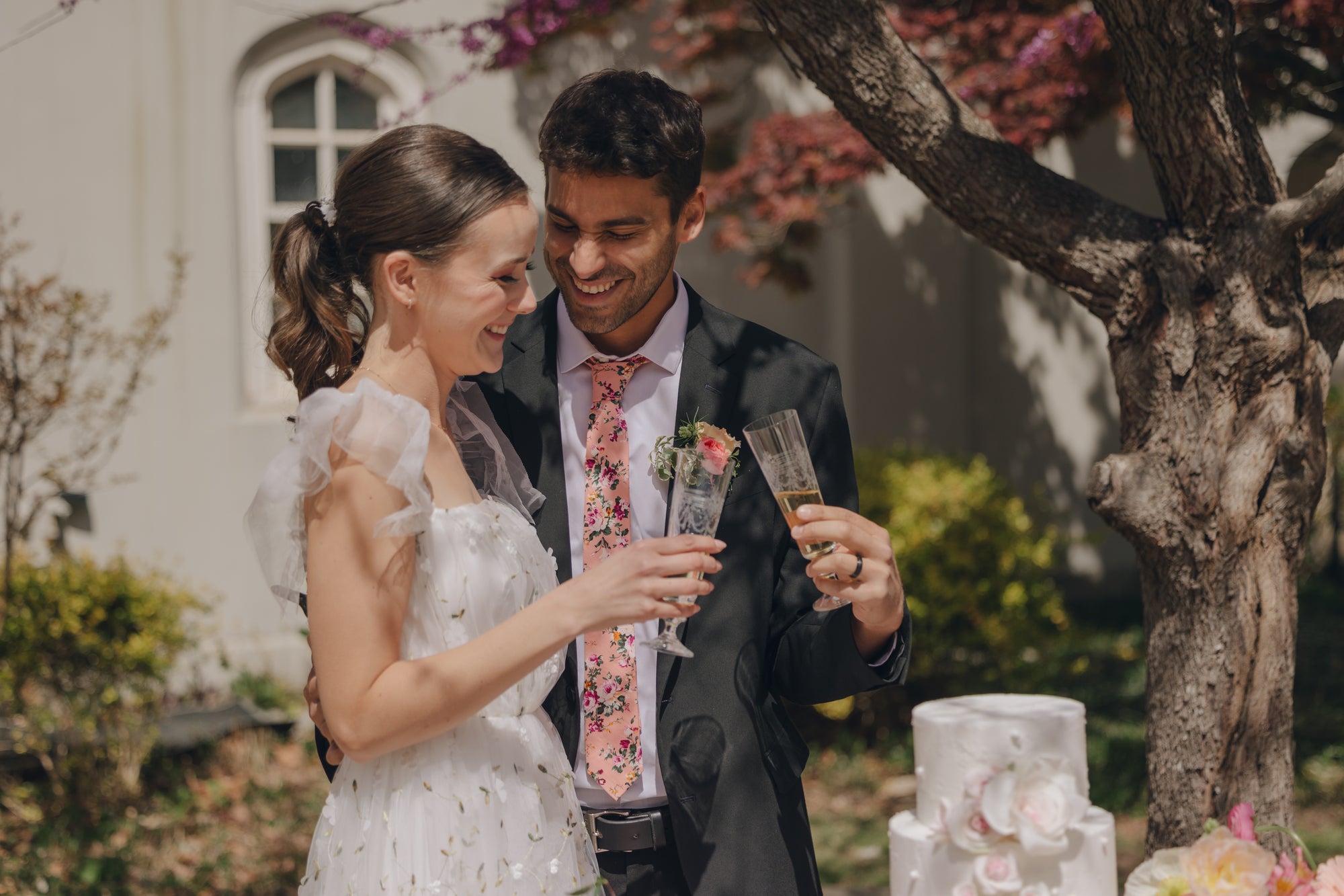 SarahKayPhotography millie pink flower tie for weddings and parties styled shoots