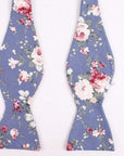 Steel Blue Floral Bow Tie Self Tie NEIL by Mytieshop-Neil Bow Tie 100% Cotton Flannel Handmade Adjustable to fit most neck sizes 13 3/4" - 18" Color: Sage Blue Great for Prom Dinners Interviews Photo shoots Photo sessions Dates Groom to stand out between his Groomsmen pair them up with neckties while he wears the bow tie. Floral self tie bow tie for weddings and events. Great anniversary present and gift. Also great gift for the groom and his groomsmen to wear at the wedding, and don’t forget th