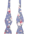 Steel Blue Floral Bow Tie Self Tie NEIL by Mytieshop-Neil Bow Tie 100% Cotton Flannel Handmade Adjustable to fit most neck sizes 13 3/4" - 18" Color: Sage Blue Great for Prom Dinners Interviews Photo shoots Photo sessions Dates Groom to stand out between his Groomsmen pair them up with neckties while he wears the bow tie. Floral self tie bow tie for weddings and events. Great anniversary present and gift. Also great gift for the groom and his groomsmen to wear at the wedding, and don’t forget th