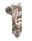 Taupe Floral Tie for with Green and Copper flowers-Neckties-Taupe Floral Tie for with Green and Copper flowers DEAN White Floral Tie with pink flowers necktie for weddings and events Great for groom and-Mytieshop. Skinny ties for weddings anniversaries. Father of bride. Groomsmen. Cool skinny neckties for men. Neckwear for prom, missions and fancy events. Gift ideas for men. Anniversaries ideas. Wedding aesthetics. Flower ties. Dry flower ties.