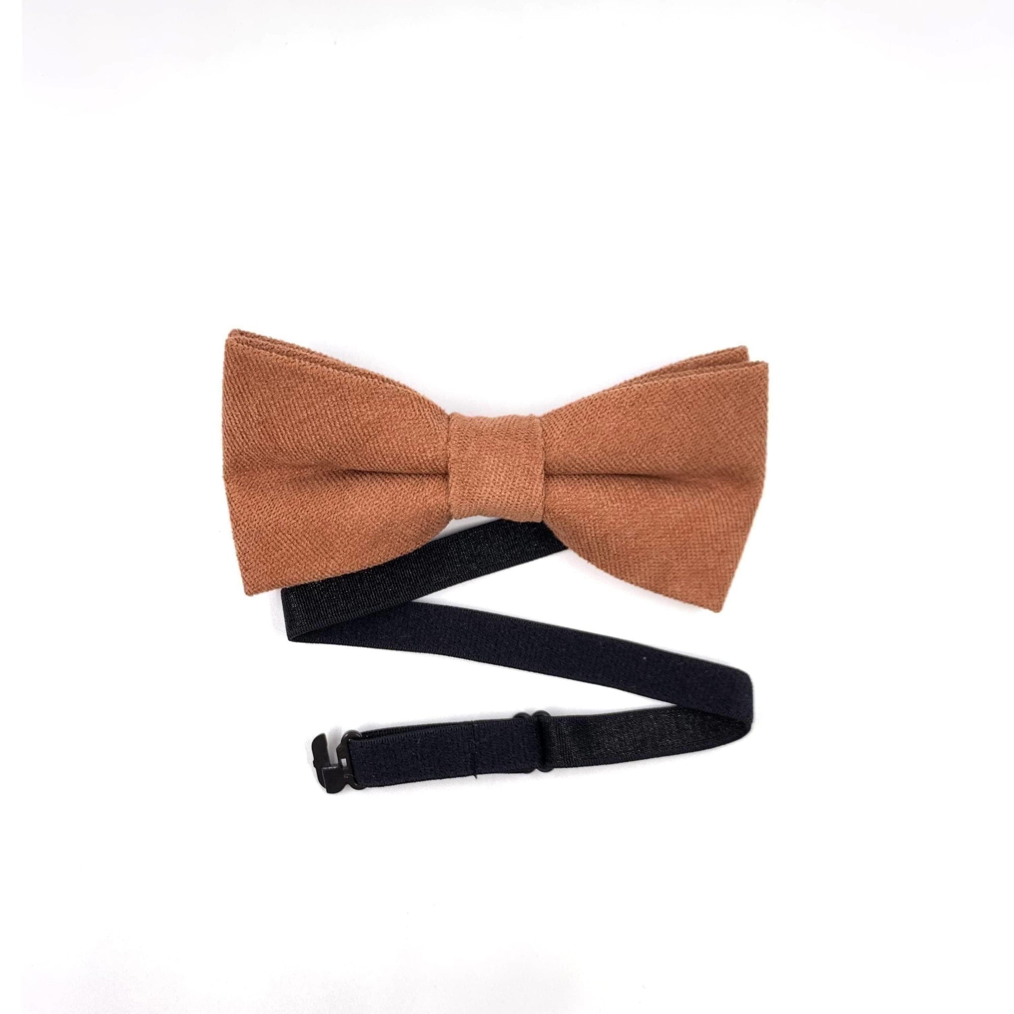 Terracotta Bow tie for Kids / Boys Pretied (AUTUMN)-Terracotta Pre Tied bow tie for children and toddlers. Baby Bow tie Bow Tie 10.5 * 6CMfor toddlers Bow tie comes pretied with strechable strap on the back Color: Terracotta Great for Ring Bearer Dinners Photo shoots Photo sessions Weddings Terracotta Bow tie for Babies Terracotta Bow tie for kids for weddings and events. Great anniversary present and gift. Also great gift for the groom and his groomsmen to wear at the wedding, and don’t forget
