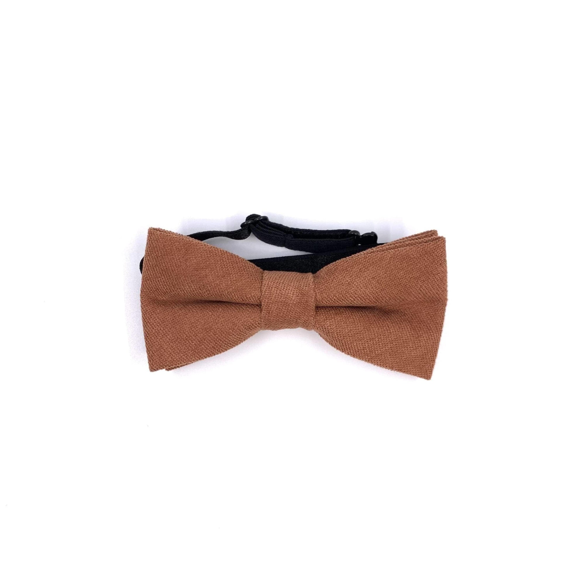 Terracotta Bow tie for Kids / Boys Pretied (AUTUMN)-Terracotta Pre Tied bow tie for children and toddlers. Baby Bow tie Bow Tie 10.5 * 6CMfor toddlers Bow tie comes pretied with strechable strap on the back Color: Terracotta Great for Ring Bearer Dinners Photo shoots Photo sessions Weddings Terracotta Bow tie for Babies Terracotta Bow tie for kids for weddings and events. Great anniversary present and gift. Also great gift for the groom and his groomsmen to wear at the wedding, and don’t forget 