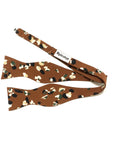 Terracotta Floral Bow Tie Self Tie PHOEBE - MYTIESHOP-Terracotta Floral Bow Tie Self Tie 100% Cotton Flannel Handmade Adjustable to fit most neck sizes 13 3/4" - 18" A dapper addition to any outfit, this PHOEBE bow tie is perfect for any formal occasion. With a floral pattern and self-tie design, this bow tie is perfect for taking your style up a notch. Whether you're dressing up for a wedding or dinner party, or just want a polished look for your next photo shoot, this bow tie will have you loo