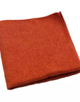 Terracotta Rust Pocket Square SAFFRON Mytieshop Terracotta Rust Pocket Square Material SuedeItem Length: 23 cm ( 9 inches)Item Width : 22 cm (8.6 inches) Color: Red Orange Elevate your style with a touch of SAFFRON. Inspired by the natural beauty of the saffron flower, this pocket square is the perfect way to add a touch of luxury to your outfit. With its rich, earthy colors, it's perfect for any formal or special occasion. Made from 100% silk, this pocket square is a luxurious addition to your