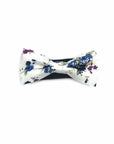 White Floral Bow tie Pretied SAGE-White Floral Bow tie Pretied Strap is adjustablePre-Tied bowtieBow Tie 10.5 * 6CMCotton White base Great for: Weddings styled shoots groomsmen gifts prom formal events-Mytieshop