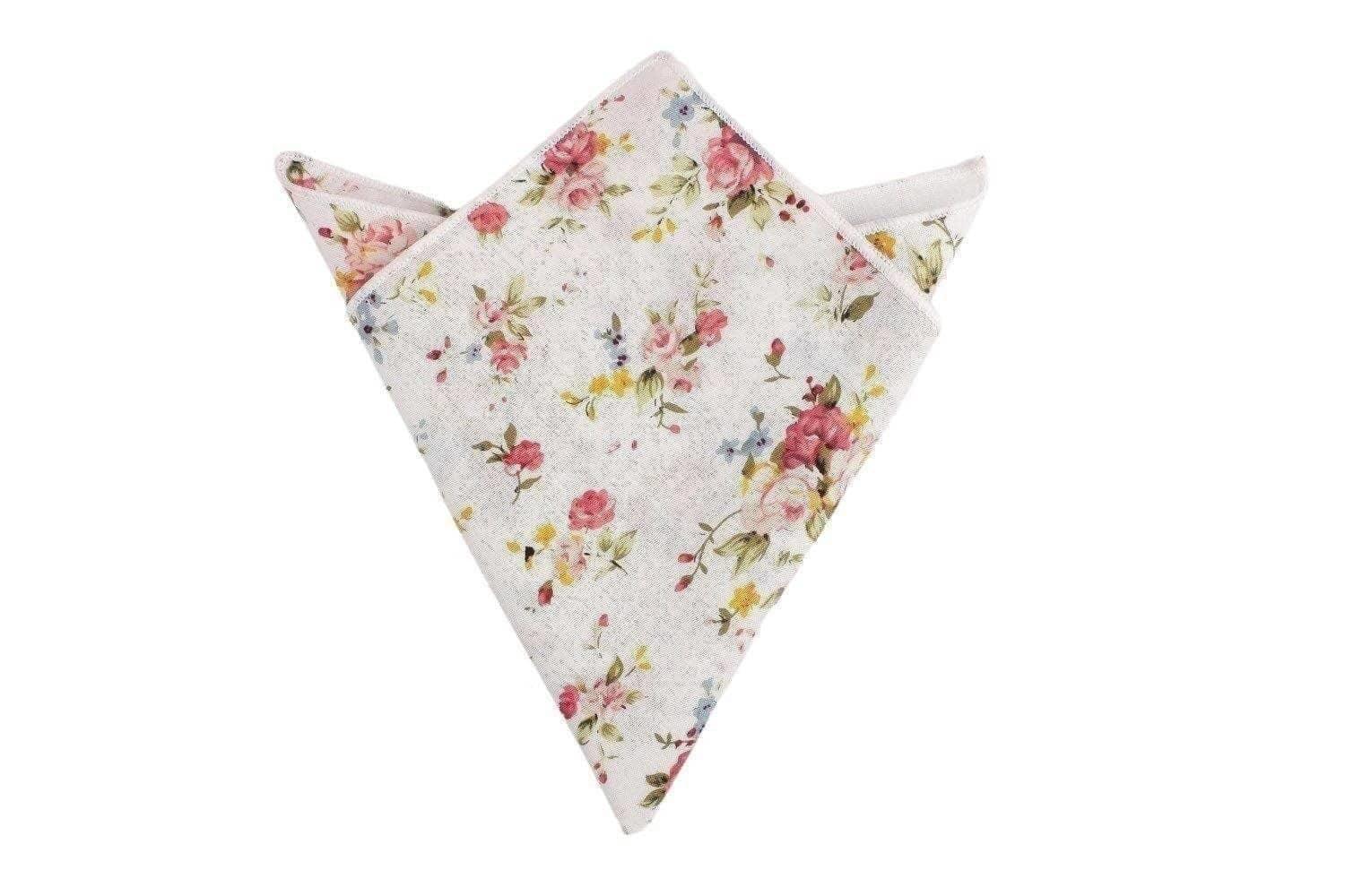 White Floral Pocket Square BENJAMIN Mytieshop White Floral Pocket Square Material CottonItem Length: 23 cm ( 9 inches)Item Width : 22 cm (8.6 inches) BENJAMIN Floral Pocket Square is the perfect accessory for any gentleman. This pocket square features a white floral print that is perfect for any occasion. Whether you are dressing up for a formal event or just adding a touch of style to your everyday look, this pocket square is a great way to do it. Great For: Weddings elopements Engagements Phot