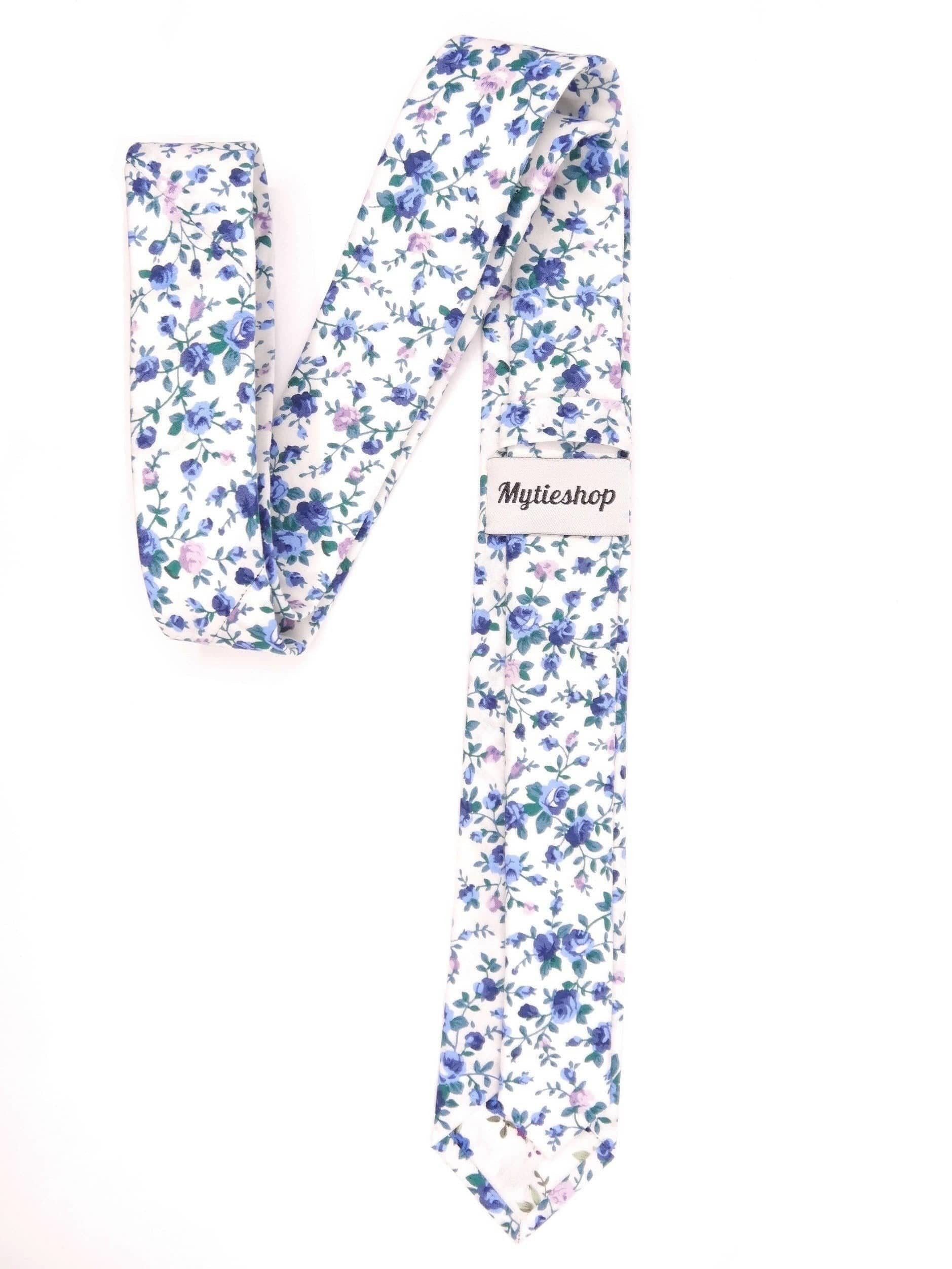 White Floral Skinny Tie 2.36" Skinny WISTERIA MYTIESHOP-Neckties-White Floral Skinny Tie WISTERIA Floral Necktie for weddings and events, great for prom and anniversary gifts. Mens floral ties near me us ties tie-Mytieshop. Skinny ties for weddings anniversaries. Father of bride. Groomsmen. Cool skinny neckties for men. Neckwear for prom, missions and fancy events. Gift ideas for men. Anniversaries ideas. Wedding aesthetics. Flower ties. Dry flower ties.