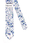 White Floral Skinny Tie 2.36" Skinny WISTERIA MYTIESHOP-Neckties-White Floral Skinny Tie WISTERIA Floral Necktie for weddings and events, great for prom and anniversary gifts. Mens floral ties near me us ties tie-Mytieshop. Skinny ties for weddings anniversaries. Father of bride. Groomsmen. Cool skinny neckties for men. Neckwear for prom, missions and fancy events. Gift ideas for men. Anniversaries ideas. Wedding aesthetics. Flower ties. Dry flower ties.