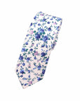 White Floral Skinny Tie 2.36" Skinny WISTERIA MYTIESHOP-Neckties-White Floral Skinny Tie WISTERIA Floral Necktie for weddings and events, great for prom and anniversary gifts. Mens floral ties near me us ties tie-Mytieshop. Skinny ties for weddings anniversaries. Father of bride. Groomsmen. Cool skinny neckties for men. Neckwear for prom, missions and fancy events. Gift ideas for men. Anniversaries ideas. Wedding aesthetics. Flower ties. Dry flower ties.