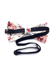 White Floral bow tie for kids BENJAMIN MYTIESHOP-White Floral bow tie for kids Strap is adjustablePre-Tied bowtieBow Tie 10.5 * 6CM White base Great for: Wedding Shoots Formal Prom Fancy Parties Gifts and presents Ring bearers-Mytieshop