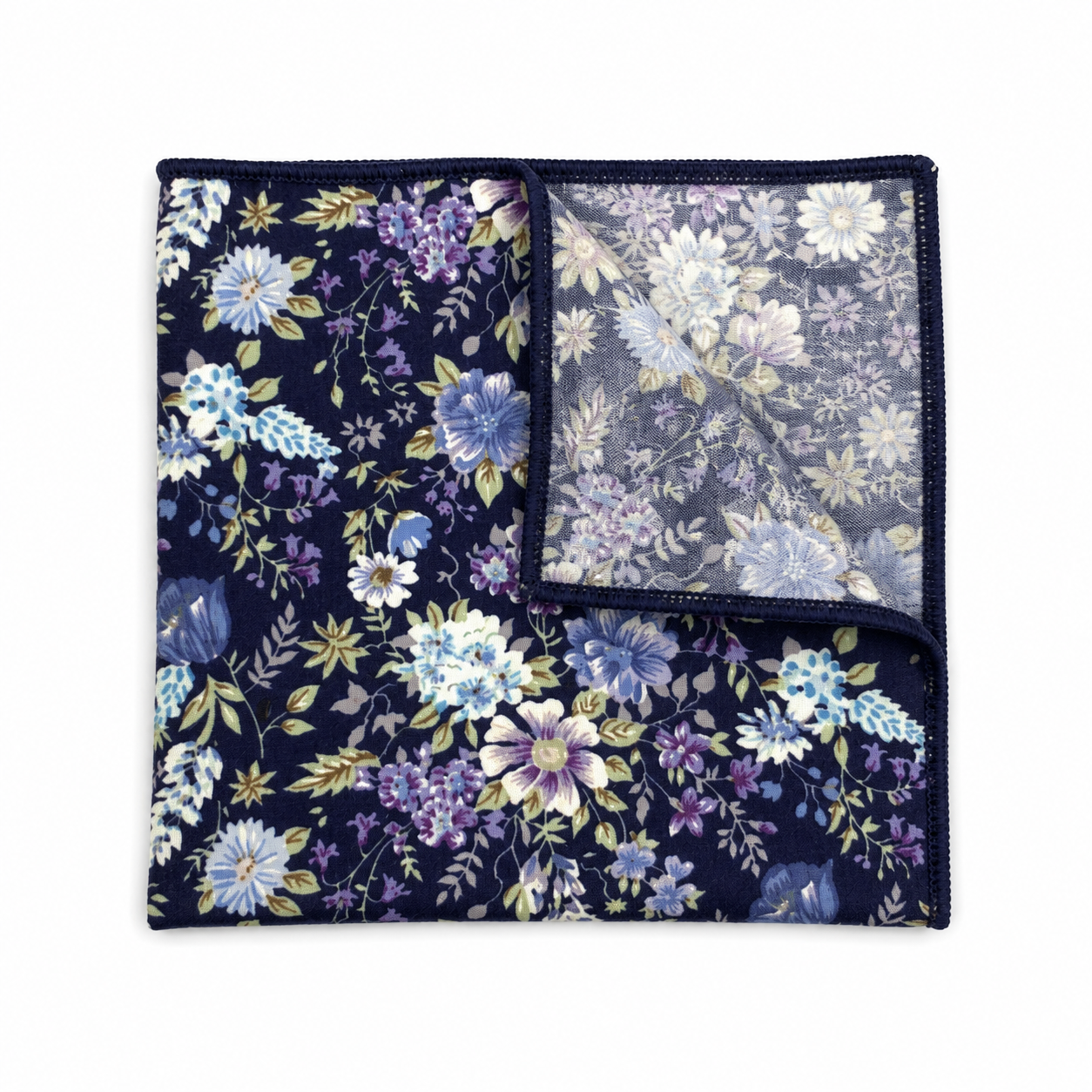Purple Floral Pocket Square - Sweet Pea - Mytieshop - Mytieshop