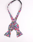 Pink Floral Bow Tie Self Tie ROBERT - MYTIESHOP | Pink - Mytieshop