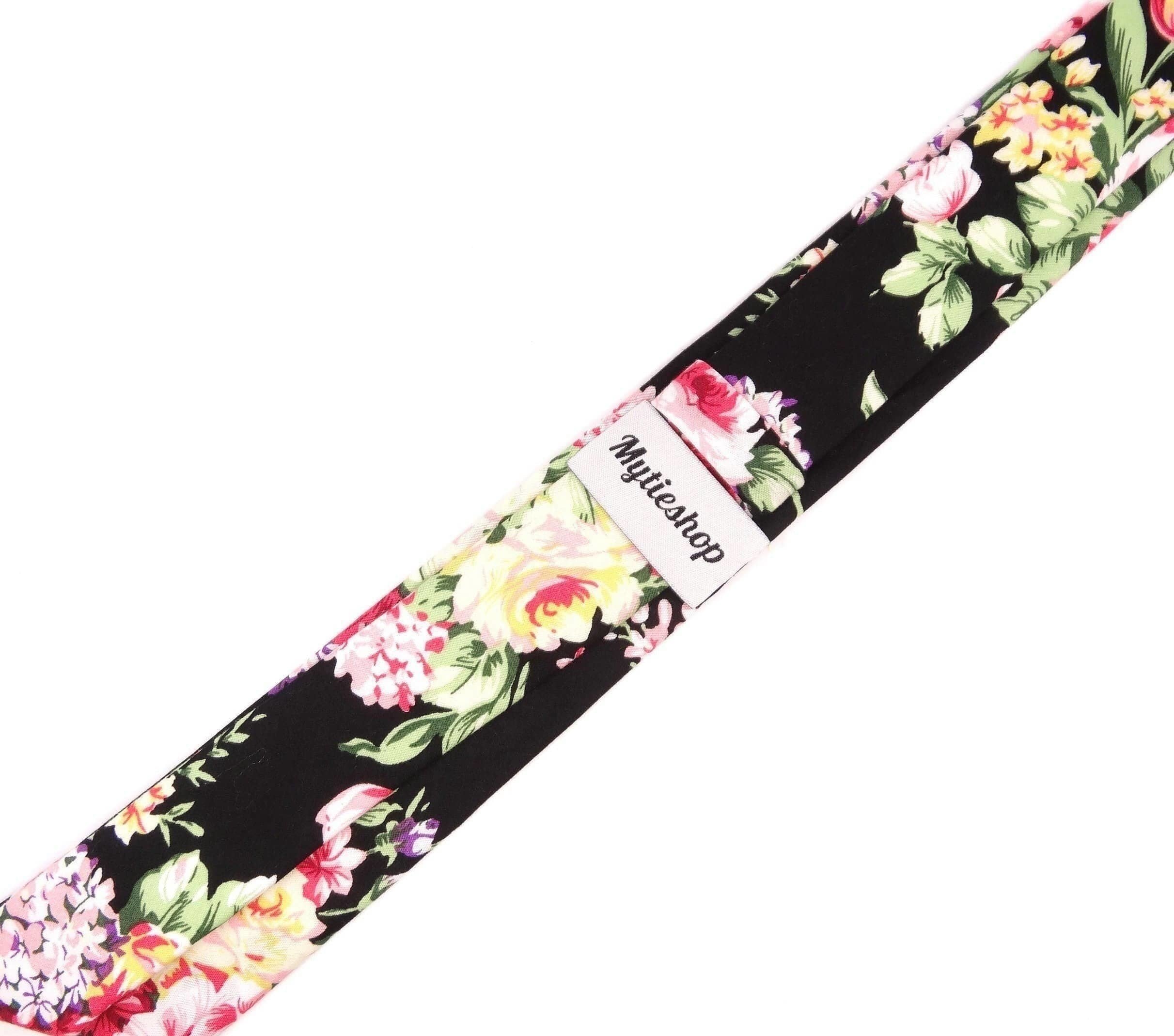 Black Floral Tie 2.36
