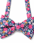 Pink Floral Bow Tie Self Tie ROBERT - MYTIESHOP | Pink - Mytieshop