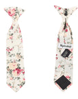 Cream Off White Boys and Toddlers Floral Skinny Tie 2.36” EMMETT MYTIESHOP-Cream Off White Boys and Toddlers Floral Skinny Tie Material:Cotton Approx Size: 57"(145cm) in the length ;2.36"(6cm) in the width 3 sizes available Color: More cream than Offwhite Celebrate life's little moments with this floral tie for kids. Mytiehop's Emmett Cream Floral Skinny Clip on Ties are perfect for adding a touch of whimsy to any special occasion. Whether your little one is the ring bearer at a wedding or simpl