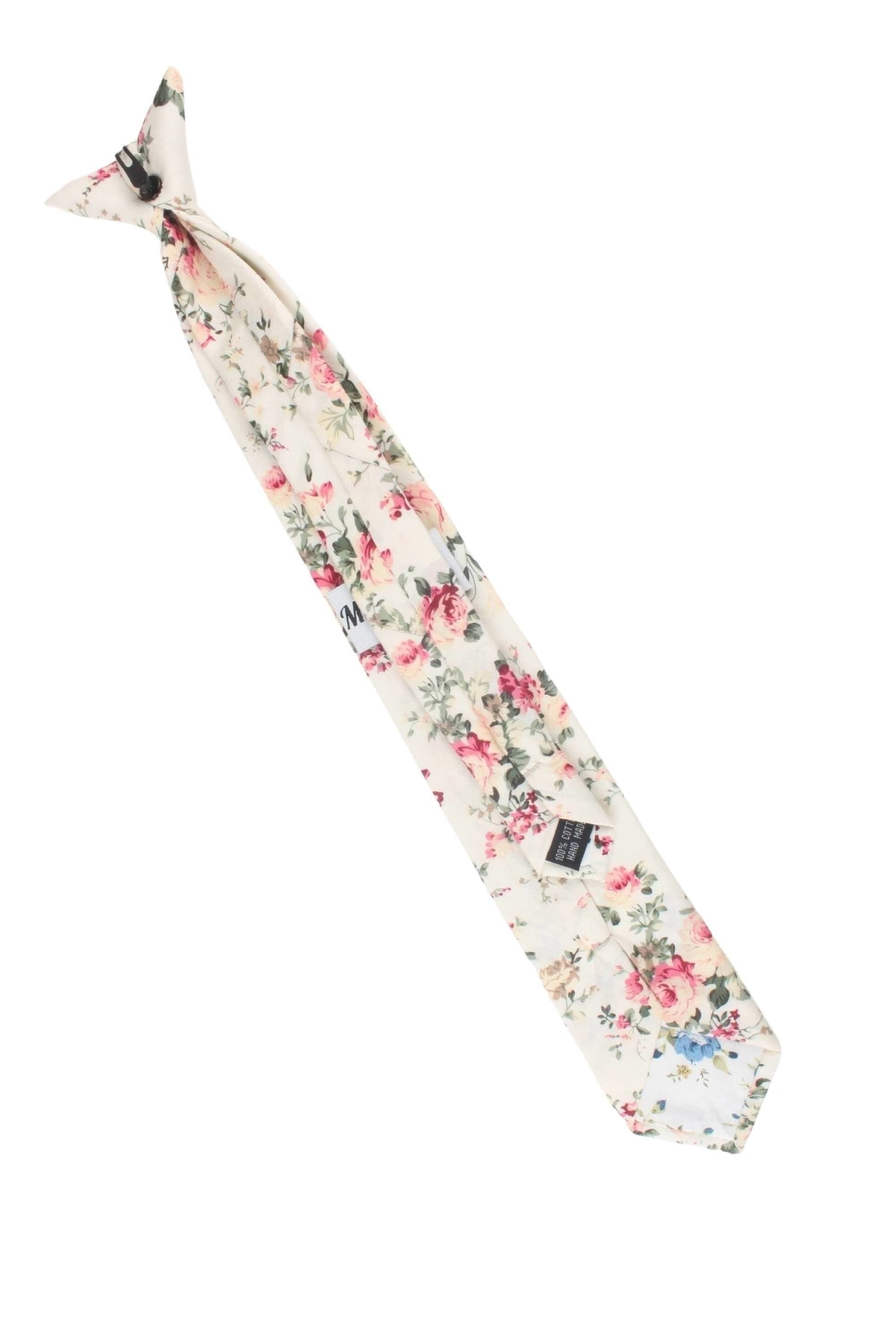 Cream Off White Boys and Toddlers Floral Skinny Tie 2.36” EMMETT MYTIESHOP-Cream Off White Boys and Toddlers Floral Skinny Tie Material:Cotton Approx Size: 57"(145cm) in the length ;2.36"(6cm) in the width 3 sizes available Color: More cream than Offwhite Celebrate life's little moments with this floral tie for kids. Mytiehop's Emmett Cream Floral Skinny Clip on Ties are perfect for adding a touch of whimsy to any special occasion. Whether your little one is the ring bearer at a wedding or simpl