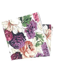 Floral Pocket Square CLEO - MYTIESHOP Mytieshop Floral Pocket square colorful Base is White, with Purple, Red, greens, oranges, terracotta Material CottonItem Length: 23 cm ( 9 inches)Item Width : 22 cm (8.6 inches) A dashing addition to your wedding wardrobe. This CLEO White floral pocket square is perfect for any dapper groom or groomsmen. A versatile piece, it can be dressed up or down to perfectly match your look. With its timeless style, this pocket square is a must-have for your big day. M
