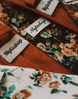 AUTUMN Terracotta necktie and pocket square combination