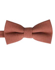 Terracotta Bow tie for Kids / Boys Pretied (AUTUMN)-Terracotta Pre Tied bow tie for children and toddlers. Baby Bow tie Bow Tie 10.5 * 6CMfor toddlers Bow tie comes pretied with strechable strap on the back Color: Terracotta Great for Ring Bearer Dinners Photo shoots Photo sessions Weddings Terracotta Bow tie for Babies Terracotta Bow tie for kids for weddings and events. Great anniversary present and gift. Also great gift for the groom and his groomsmen to wear at the wedding, and don’t forget 