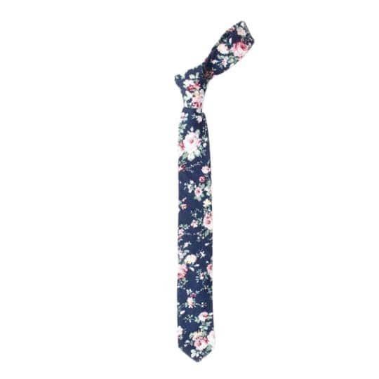 INDIGO Blue Floral Skinny Tie 2.36&quot;-Neckties-INDIGO Blue Floral Skinny Tie Men’s Floral Necktie for weddings and events, great for prom and anniversary gifts. Mens floral ties near me us ties tie-Mytieshop. Skinny ties for weddings anniversaries. Father of bride. Groomsmen. Cool skinny neckties for men. Neckwear for prom, missions and fancy events. Gift ideas for men. Anniversaries ideas. Wedding aesthetics. Flower ties. Dry flower ties.