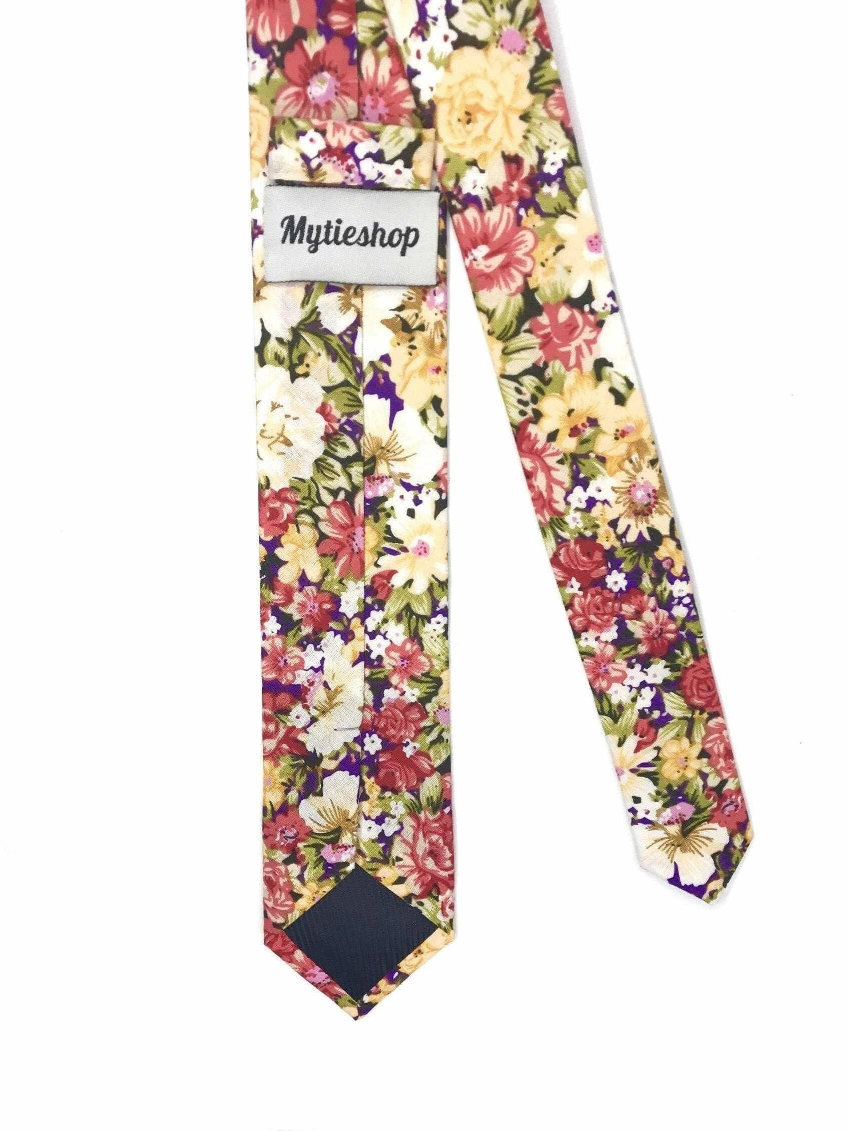 JACKSON Floral Skinny Tie 2.36&quot;-Neckties-JACKSON Floral Skinny Tie weddings and events, great for prom and anniversary gifts. Mens floral ties near me us ties tie shops cool ties-Mytieshop. Skinny ties for weddings anniversaries. Father of bride. Groomsmen. Cool skinny neckties for men. Neckwear for prom, missions and fancy events. Gift ideas for men. Anniversaries ideas. Wedding aesthetics. Flower ties. Dry flower ties.