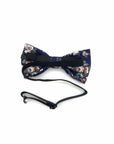 Kids Floral Pre-Tied Bow Tie LAKE-Kids Floral Pre-Tied Bow Tie Your little one will be the star of the show with this LAKE Kids Floral Pre-Tied Bow Tie. In a beautiful floral design, this bow tie will have them looking their best for any occasion. Whether it's a family event, wedding or school function, they'll be sure to make a lasting impression. Mytieshop's children ties are the perfect finishing touch to any outfit. Strap is adjustablePre-Tied bowtieBow Tie 10.5 * 6CM-Mytieshop