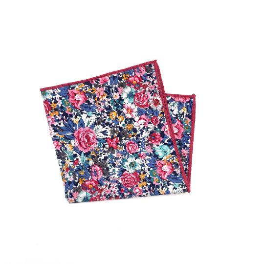 Pink Floral Pocket Square ROBERT - MYTIESHOP Mytieshop Material CottonItem Length: 23 cm ( 9 inches)Item Width : 22 cm (8.6 inches) Elevate your style with this dapper floral pocket square. Add some personality to your outfit with this pink floral pocket square. Whether you're dressing up for a formal event or just want to spruce up your everyday style, this handkerchief is the perfect accessory. With its delicate floral design, this pocket square is perfect for any gentleman. Give it to your gr