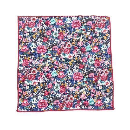 Pink Floral Pocket Square ROBERT - MYTIESHOP Mytieshop Material CottonItem Length: 23 cm ( 9 inches)Item Width : 22 cm (8.6 inches) Elevate your style with this dapper floral pocket square. Add some personality to your outfit with this pink floral pocket square. Whether you&#39;re dressing up for a formal event or just want to spruce up your everyday style, this handkerchief is the perfect accessory. With its delicate floral design, this pocket square is perfect for any gentleman. Give it to your gr