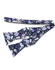 Purple Floral Bow Tie Self Tie Bow Tie Mytieshop - SWEET PEA-Purple floral bow tie Sweet Pea Bow Tie 100% Cotton Flannel Handmade Adjustable to fit most neck sizes 13 3/4" - 18" Color: Blue Great for Prom Dinners Interviews Photo shoots Photo sessions Dates Groom to stand out between his Groomsmen pair them up with neckties while he wears the bow tie. Purple Floral Bow Tie Floral self tie bow tie for weddings and events. Great anniversary present and gift. Also great gift for the groom and his g