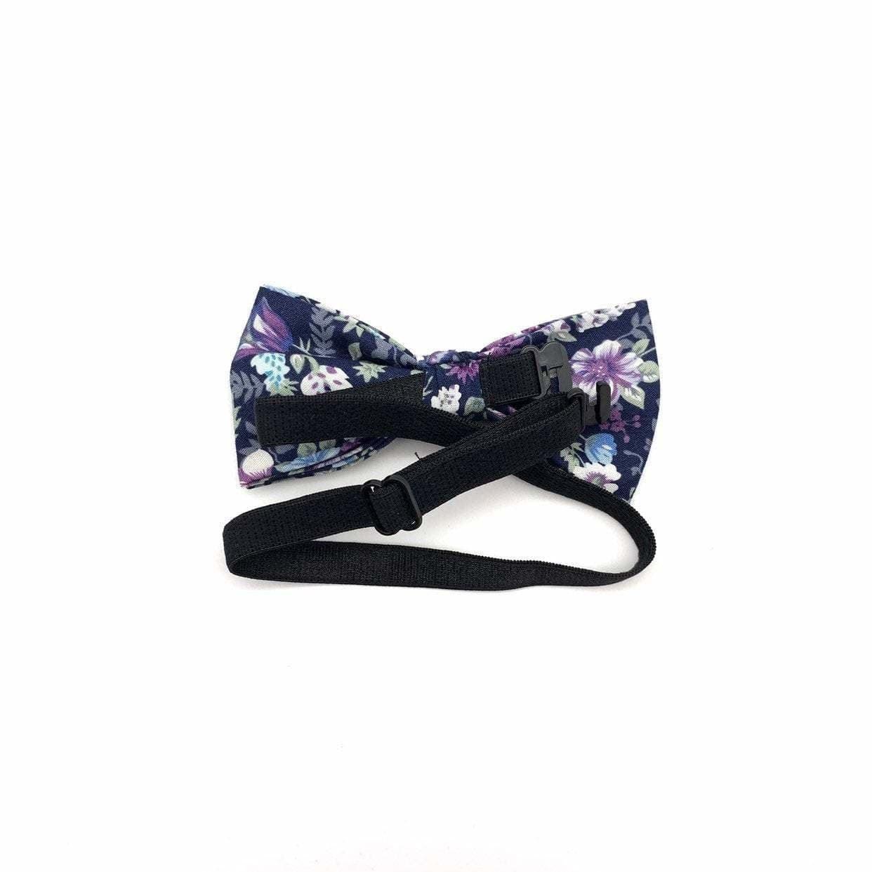 Purple and Blue Kids Floral Pre-Tied Bow Tie Mytieshop - SWEET PEA-Kids&#39; Floral Bow tie SWEET PEA Color: Blue Base Strap is adjustablePre-Tied bowtieBow Tie 10.5 * 6CM Great for Prom Dinners Interviews Photo shoots Photo sessions Dates Wedding Attendant Ring Bearers Fits toddlers and babies. Evabder baby ow tie toddler bow tie floral for wedding and events groom groomsmen flower bow tie mytieshop ring bearer page boy bow tie white bow tie white and blue tie kids bowtie floral Adjustable wedding 