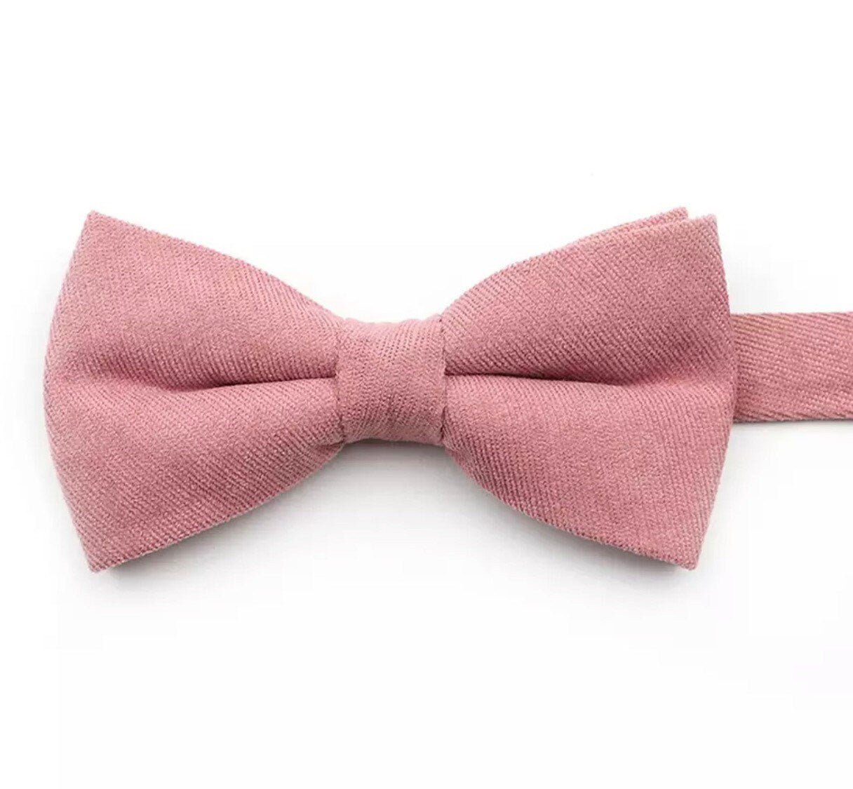 ROSÉ adult Floral Pre-Tied Bow Tie-Pink Bow tie Strap is 32CM Long (10-18 Inches) Adult bow tie with adjustable strap (Average men neck size is 15) Color: Pink Great for: Groom Groomsmen Wedding Shoots Formal Prom Fancy Parties Gifts and presents-Mytieshop