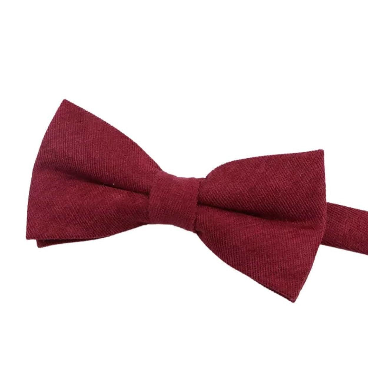 Red Bow Tie for Kids and baby’s Pre-Tied PHOENIX MYTIESHOP-Bow Tie 10.5 * 6CMfor toddlersColor: Red Wine Add some spunk to your little one&#39;s wardrobe with this PHOENIX Kids Red Floral Pre-Tied Bow Tie. Great for weddings, ring bearers, and other formal occasions, this bow tie will have your child looking dapper as can be. The red wine color is perfect for adding a pop of color, and the pre-tied design means that you won&#39;t have to worry about any tie-related mishaps. So let your child shine brigh