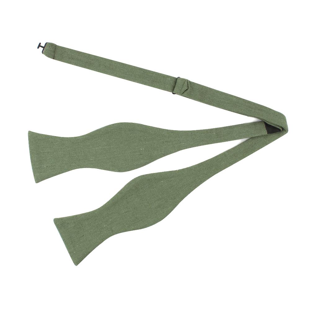 SAGE GREEN Men’s Self Tie Bow Tie-Sage green bow tie self tie 100% Cotton Flannel ﻿Handmade Adjustable to fit most neck sizes 13 3/4&quot; - 18&quot; Color: Green A dapper addition to any formal outfit. Our sage green self tie bow tie is the perfect way to add a touch of color to your outfit. With its stylish design and versatile color, it can be worn with a variety of different outfits. Whether you&#39;re gearing up for a formal event or just need a new bow tie for everyday wear, this is the perfect accessor