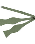SAGE GREEN Men’s Self Tie Bow Tie-Sage green bow tie self tie 100% Cotton Flannel ﻿Handmade Adjustable to fit most neck sizes 13 3/4" - 18" Color: Green A dapper addition to any formal outfit. Our sage green self tie bow tie is the perfect way to add a touch of color to your outfit. With its stylish design and versatile color, it can be worn with a variety of different outfits. Whether you're gearing up for a formal event or just need a new bow tie for everyday wear, this is the perfect accessor