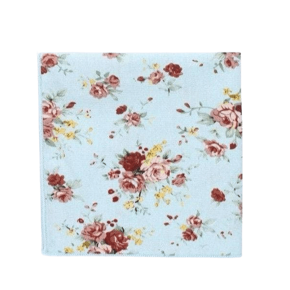 SEAN Sea Blue Floral Pocket Square Mytieshop Add a touch of elegance to any outfit with this Sean Sea Blue Floral Pocket Square. Made from high-quality fabric, this pocket square is soft to the touch and features a beautiful floral print. Whether you&#39;re dressing up for a special occasion or just wanting to add a little something extra to your look, this pocket square is the perfect finishing touch. Material CottonItem Length: 23 cm ( 9 inches)Item Width : 22 cm (8.6 inches)
