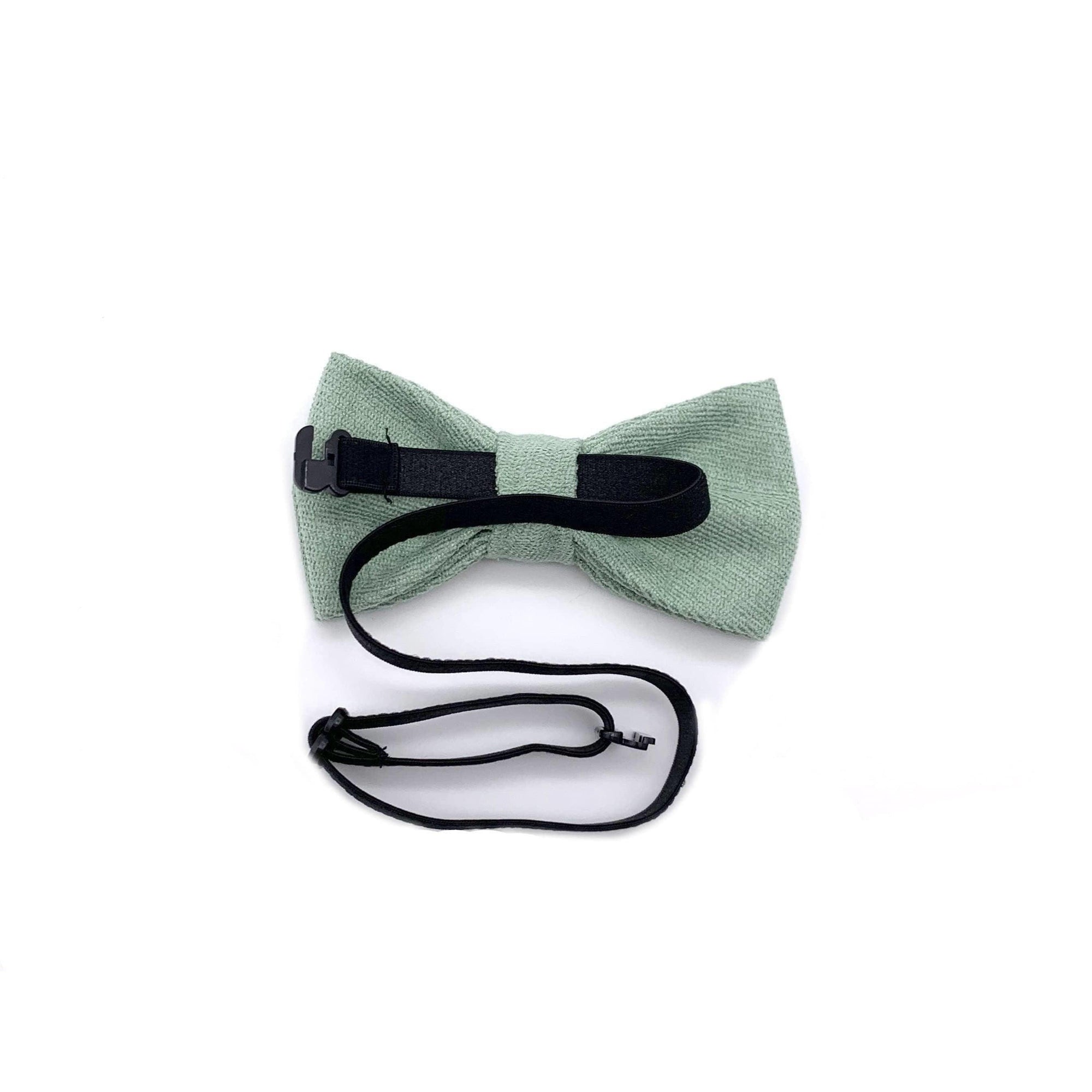 Sage Green Kids Floral Pre-Tied Bow Tie (EMME)-EMME Sage Green kids Floral Pre-Tied Bow tie for children and toddlers. Baby Bow tie SIZE: 10.5 by 6CM for toddlers and babies Bow tie comes pretied with strechable srtap on the back Color: Sage Green Great for Ring bearers Page Boys Weddings Photo shoots Photo sessions Sage green Bow tie for kids for weddings and events. Great anniversary present and gift. EMME Kids Floral Pre-Tied Bow tie Also great gift for the ring bearer and page boy to wear at