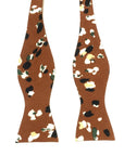 Terracotta Floral Bow Tie Self Tie PHOEBE - MYTIESHOP-Terracotta Floral Bow Tie Self Tie 100% Cotton Flannel Handmade Adjustable to fit most neck sizes 13 3/4" - 18" A dapper addition to any outfit, this PHOEBE bow tie is perfect for any formal occasion. With a floral pattern and self-tie design, this bow tie is perfect for taking your style up a notch. Whether you're dressing up for a wedding or dinner party, or just want a polished look for your next photo shoot, this bow tie will have you loo