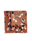 Terracotta Floral Pocket Square - Mytieshop - PHOEBE T Mytieshop Terracotta Floral Pocket Square Material CottonItem Length: 23 cm ( 9 inches)Item Width : 22 cm (8.6 inches) Color: Terracotta The PHOEBE is the perfect accessory to add a touch of elegance to your outfit. Made of 100% Silk, this pocket square is sure to make a statement. The intricate floral design is eye-catching and will surely turn heads. Whether you're dressing up for a special occasion or simply want to add a touch of sophist