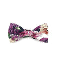 White Colorful Floral Pre-Tied Bow Tie CLEO - MYTIESHOP-White Floral Bow Tie Pre-Tied Strap is 32CM Long (10-18 Inches)Specifications: 11CM * 6CM-Mytieshop