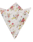 White Floral Pocket Square BENJAMIN Mytieshop White Floral Pocket Square Material CottonItem Length: 23 cm ( 9 inches)Item Width : 22 cm (8.6 inches) BENJAMIN Floral Pocket Square is the perfect accessory for any gentleman. This pocket square features a white floral print that is perfect for any occasion. Whether you are dressing up for a formal event or just adding a touch of style to your everyday look, this pocket square is a great way to do it. Great For: Weddings elopements Engagements Phot