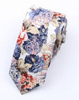 White Floral Tie 2.36 NOBLE by Mytieshop-Neckties-White floral tie Floral Necktie for weddings and events great for prom and gifts Mens ties near me us tie shops cool skinny slim flower ideas gifts for-Mytieshop. Skinny ties for weddings anniversaries. Father of bride. Groomsmen. Cool skinny neckties for men. Neckwear for prom, missions and fancy events. Gift ideas for men. Anniversaries ideas. Wedding aesthetics. Flower ties. Dry flower ties.