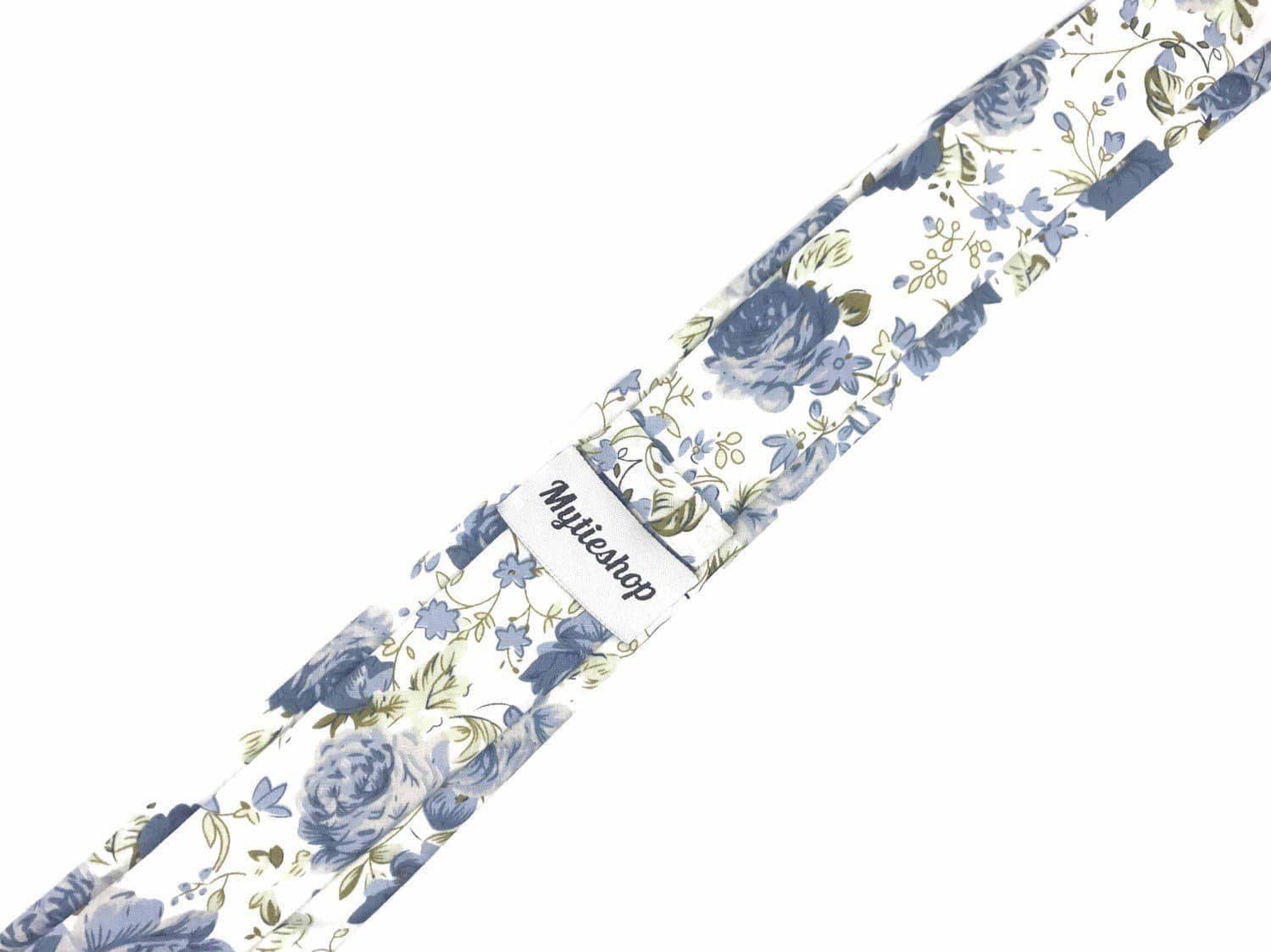 White floral skinny tie 2.36&quot; SAM - MYTIESHOP | toile de jouy floral tie wedding-Neckties-White floral skinny tie toile de jouy Sam floral skinny tie for weddings and prom great for groom and groomsmen elopement shoots and shoot wedding-Mytieshop. Skinny ties for weddings anniversaries. Father of bride. Groomsmen. Cool skinny neckties for men. Neckwear for prom, missions and fancy events. Gift ideas for men. Anniversaries ideas. Wedding aesthetics. Flower ties. Dry flower ties.