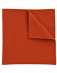 Terracotta Rust Pocket Square SAFFRON - Mytieshop